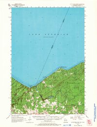 preview thumbnail of historical topo map of Iron County, WI in 1956