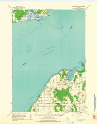 Download a high-resolution, GPS-compatible USGS topo map for Little Sturgeon, WI (1963 edition)