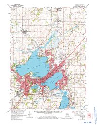 Download a high-resolution, GPS-compatible USGS topo map for Madison, WI (1980 edition)