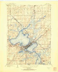 1904 Map of Madison, 1954 Print