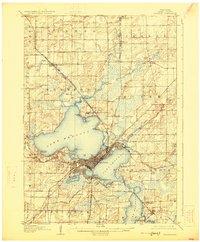 1906 Map of Madison, 1927 Print