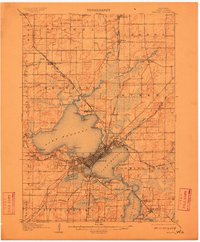 1906 Map of Madison, 1910 Print