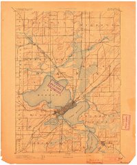 1892 Map of Madison, 1903 Print