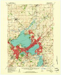 Download a high-resolution, GPS-compatible USGS topo map for Madison, WI (1961 edition)