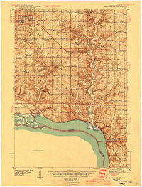 1940 Map of Maiden Rock