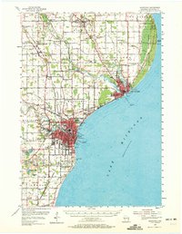 Download a high-resolution, GPS-compatible USGS topo map for Manitowoc, WI (1972 edition)