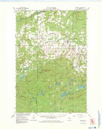 1967 Map of Marengo, WI, 1981 Print