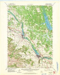 1962 Map of Mauston, 1970 Print