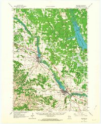 1962 Map of Mauston, 1964 Print