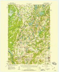 preview thumbnail of historical topo map of Milltown, WI in 1955