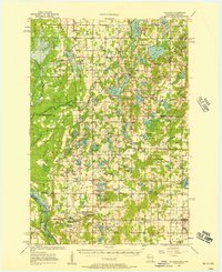 preview thumbnail of historical topo map of Milltown, WI in 1955
