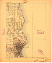 1892 Map of Milwaukee, 1897 Print