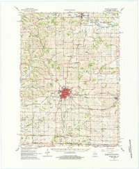 Download a high-resolution, GPS-compatible USGS topo map for Monroe, WI (1984 edition)
