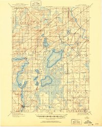 1901 Map of Muskego, 1950 Print
