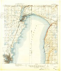 1911 Map of Outagamie County, WI, 1949 Print