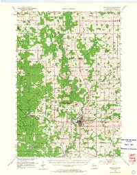 1953 Map of Neillsville, 1966 Print