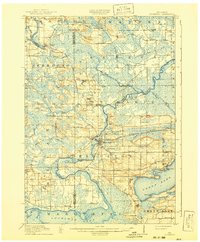 1918 Map of Neshkoro, 1941 Print