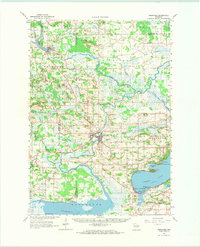 preview thumbnail of historical topo map of Neshkoro, WI in 1963