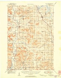 preview thumbnail of historical topo map of New Auburn, WI in 1951