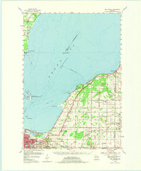 1954 Map of New Franken, 1975 Print