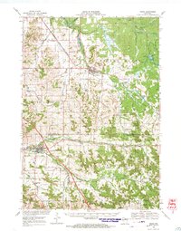 1968 Map of Osseo, WI, 1971 Print