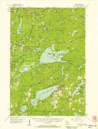 preview thumbnail of historical topo map of Vilas County, WI in 1956