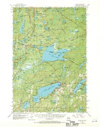 preview thumbnail of historical topo map of Vilas County, WI in 1956