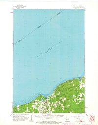 1961 Map of Port Wing, WI, 1963 Print