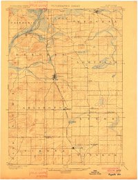 preview thumbnail of historical topo map of Poynette, WI in 1901