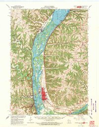 Download a high-resolution, GPS-compatible USGS topo map for Prairie Du Chien, WI (1969 edition)