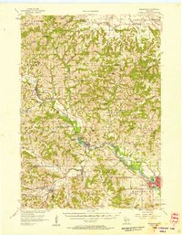 Download a high-resolution, GPS-compatible USGS topo map for Reedsburg, WI (1958 edition)