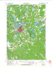Download a high-resolution, GPS-compatible USGS topo map for Rhinelander, WI (1968 edition)