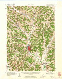 Download a high-resolution, GPS-compatible USGS topo map for Richland Center, WI (1961 edition)