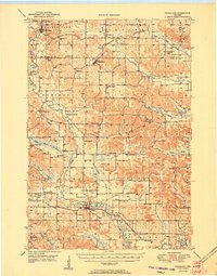preview thumbnail of historical topo map of Ridgeland, WI in 1951