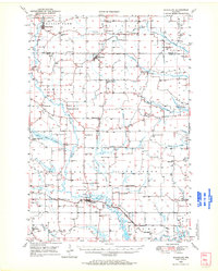 1949 Map of Barron County, WI, 1970 Print