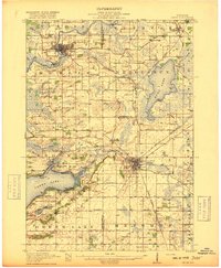 preview thumbnail of historical topo map of Ripon, WI in 1918