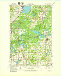 Download a high-resolution, GPS-compatible USGS topo map for Shell Lake, WI (1979 edition)