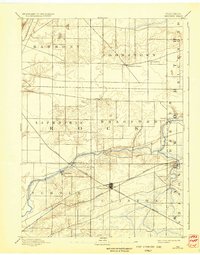 1893 Map of Allens Grove, WI, 1933 Print