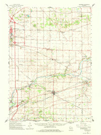 Download a high-resolution, GPS-compatible USGS topo map for Shopiere, WI (1982 edition)