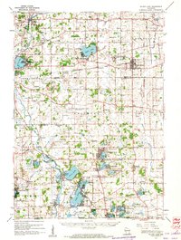 preview thumbnail of historical topo map of Kenosha County, WI in 1960