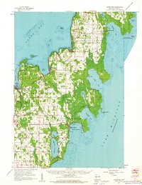 Download a high-resolution, GPS-compatible USGS topo map for Sister Bay, WI (1962 edition)