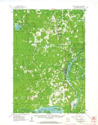 1961 Map of Solon Springs, WI, 1963 Print