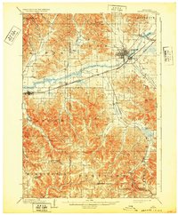 1909 Map of Sparta, 1932 Print