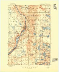 1901 Map of St Croix Dalles, 1945 Print