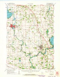 preview thumbnail of historical topo map of Stoughton, WI in 1961