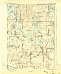 1890 Map of Stoughton, 1934 Print