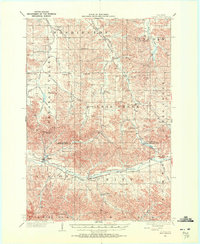 1927 Map of Strum, 1972 Print