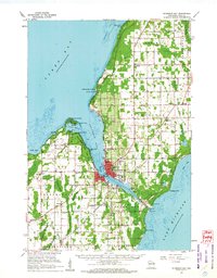 preview thumbnail of historical topo map of Sturgeon Bay, WI in 1960