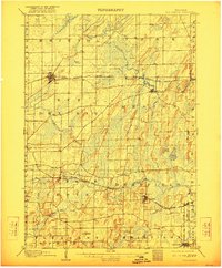 1907 Map of Sun Prairie, WI, 1922 Print