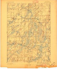 1890 Map of Sun Prairie, 1896 Print